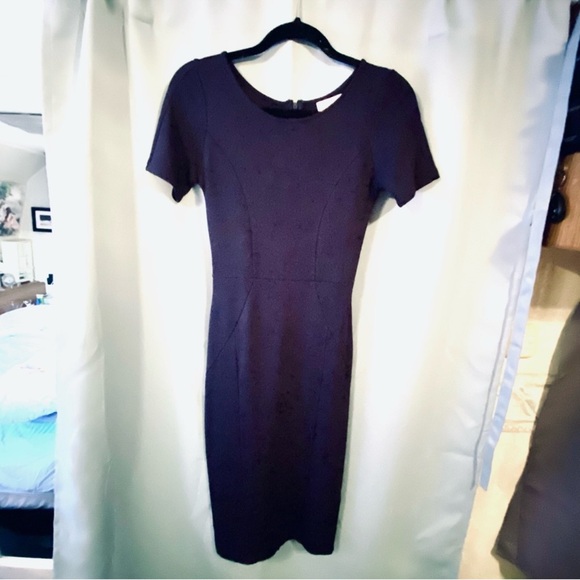 Unique Vintage 60’s Presley Navy Midi Dress - Picture 7 of 15